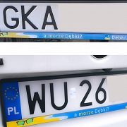 RAMKI NA REJESTRACJĘ - 100 sztuk